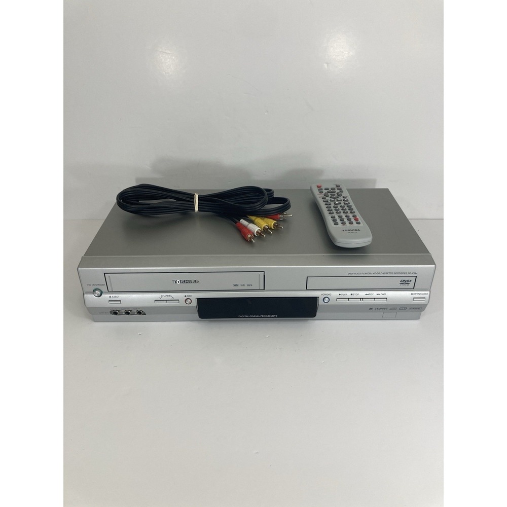 Toshiba SD-V394 DVD VCR Combo Player VHS Recorder w/ Remote TESTED WORKS